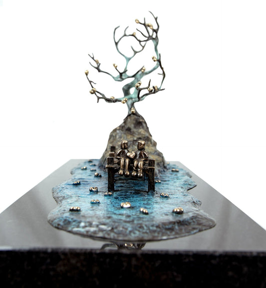 Mackenzie Thorpe A Light In The Storm Bronze Sculpture - The Acorn Gallery, Pocklington