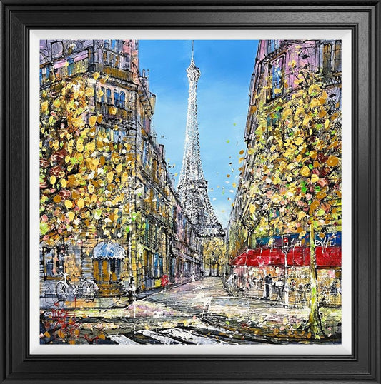 Nigel Cooke Parisian Dreams Hand Embellished Canvas - The Acorn Gallery, Pocklington