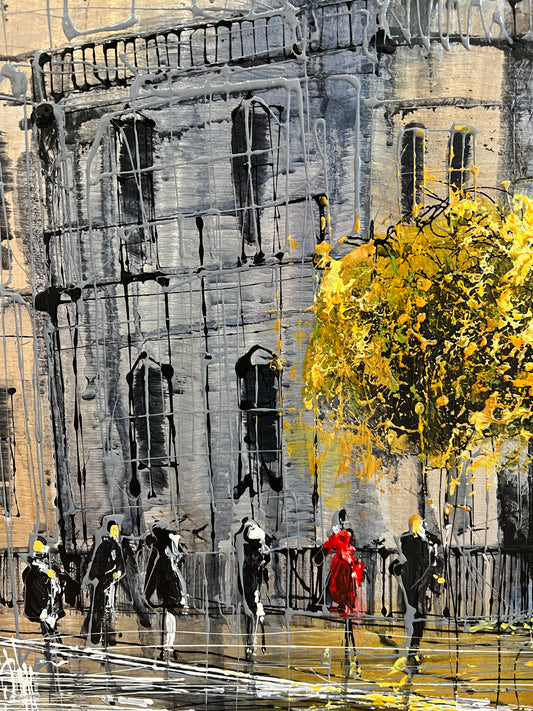 Nigel Cooke St. Pauls Rush Original Painting On Aluminium - The Acorn Gallery