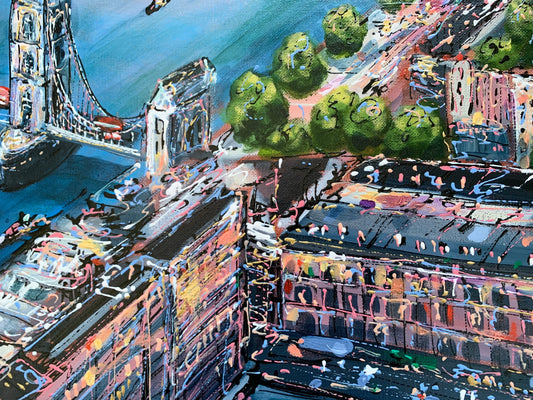 Phillip Bissell Thames View London Original - The Acorn Gallery, Pocklington