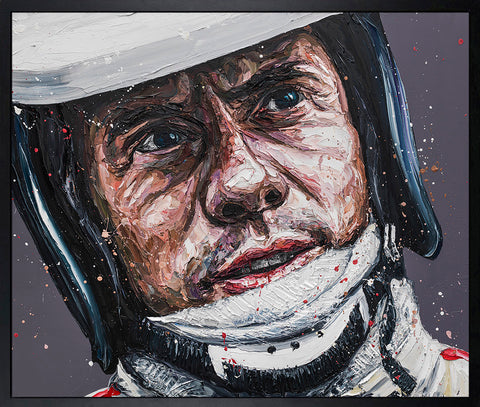 Jim Clark Hand Embellished Canvas by Paul Oz