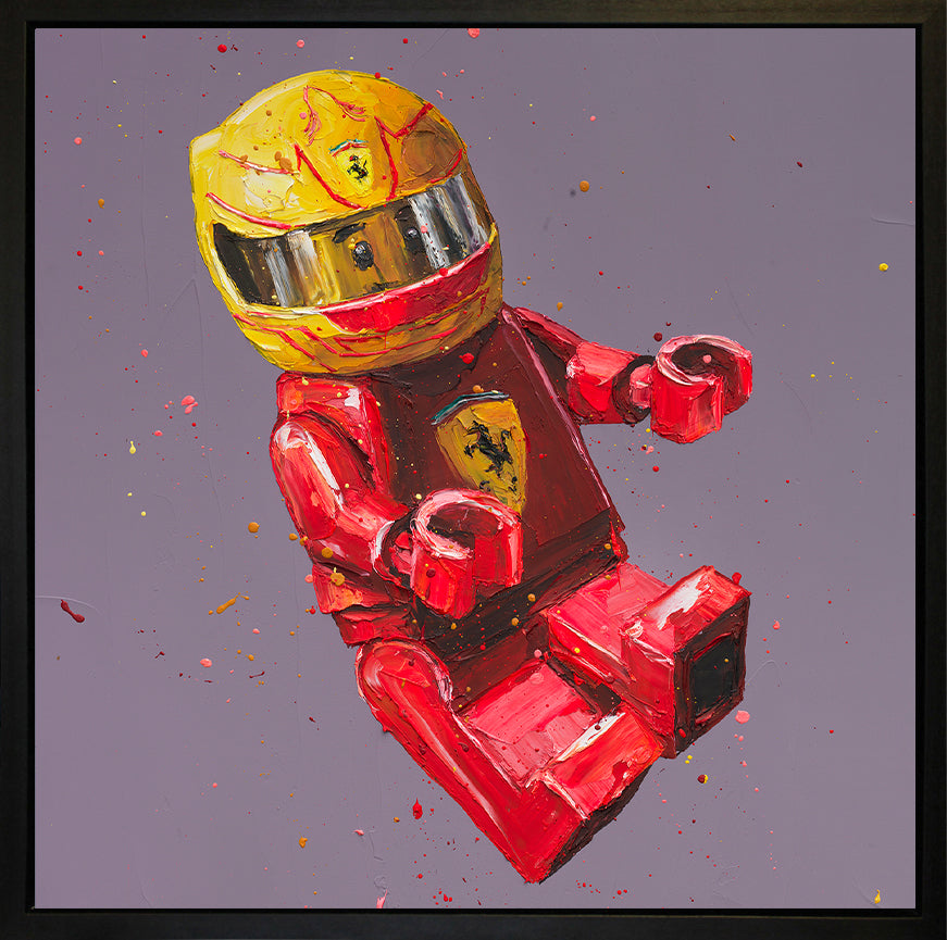 Paul Oz Lego Lewis Wall Of Champions Hand Embellished Canvas - The Acorn Gallery, Pocklington