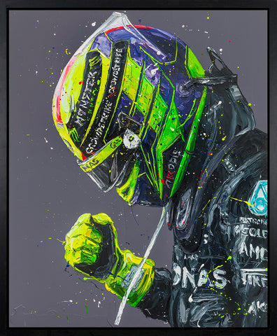 Lewis 2023 Hand Embellished Canvas by Paul Oz