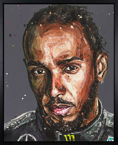 Lewis 23 Hand Embellished Canvas by Paul Oz