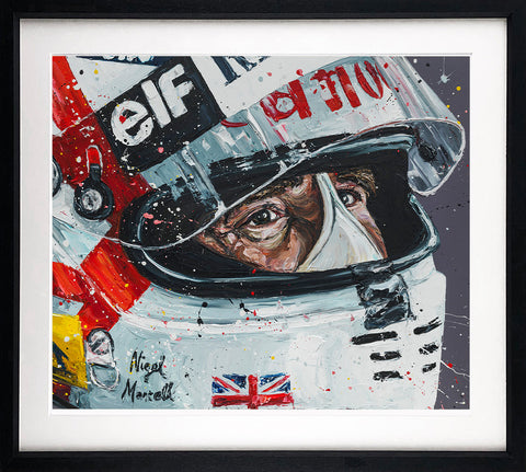 Mansell Paper Print by Paul Oz