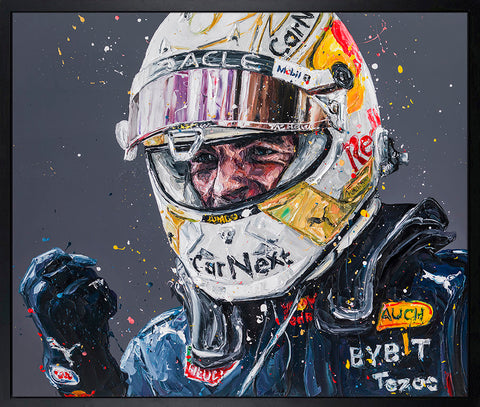 Max Verstappen '22 Hand Embellished Canvas by Paul Oz