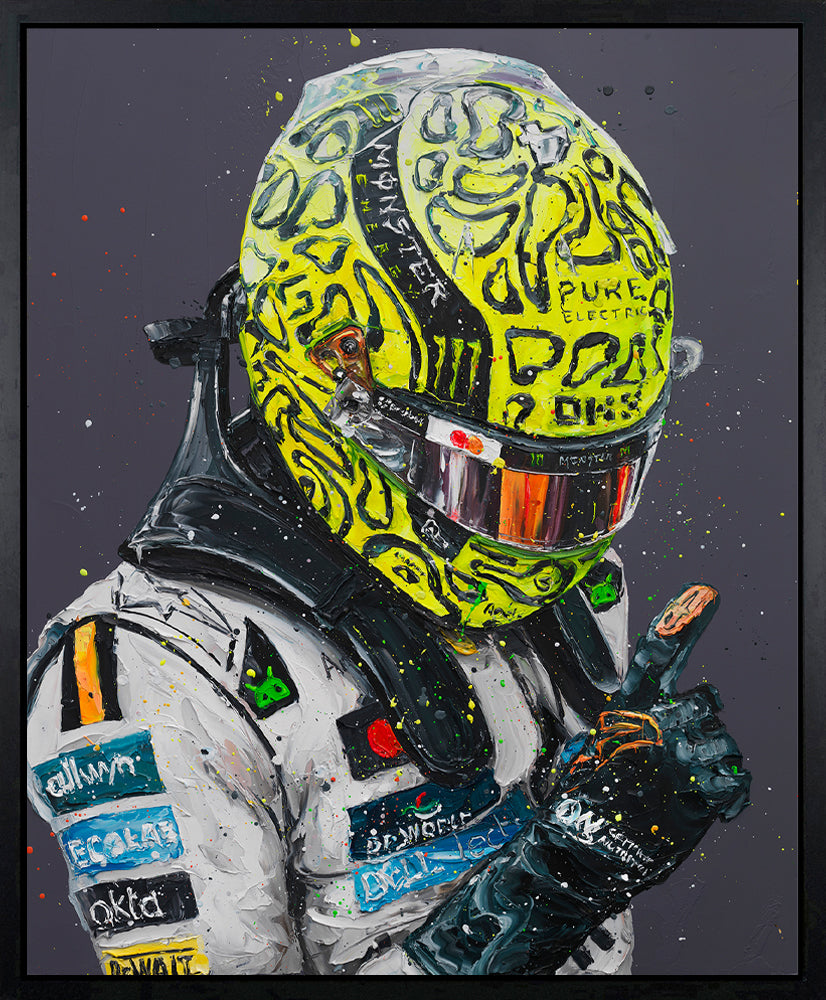 Monaco Baby Yeah hand embellished canvas by Paul Oz signed limited edition print