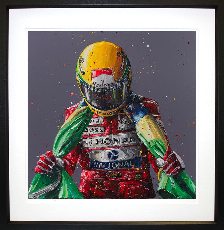 Paul Oz Senna Flag II Paper Print - The Acorn Gallery, Pocklington