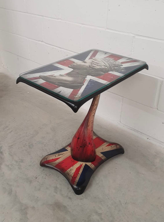 Rob Bishop And Reg Bishop Queen Elizabeth II Original Sculpted Console Table - The Acorn Gallery, Pocklington