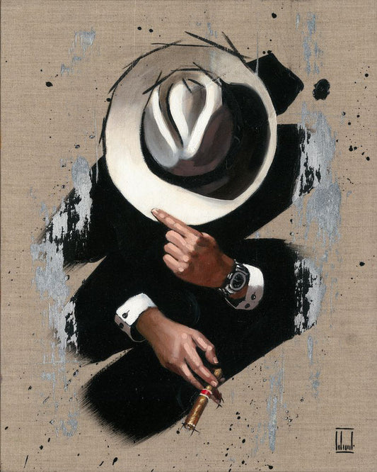 Richard Blunt Inner Wealth Hand Embellished Canvas - The Acorn Gallery, Pocklington