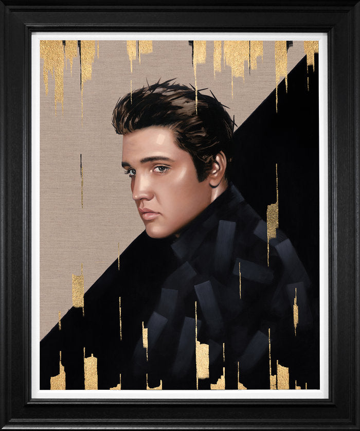 Richard Blunt The King Hand Embellished Canvas Framed - The Acorn Gallery, Pocklington