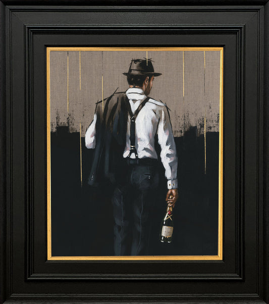 Richard Blunt This Calls For Champagne Original available at The Acorn Gallery, Pocklington