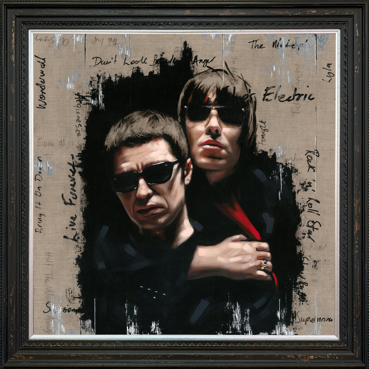 Richard Blunt The Masterplan Mini Hand Embellished Canvas - The Acorn Gallery, Pocklington