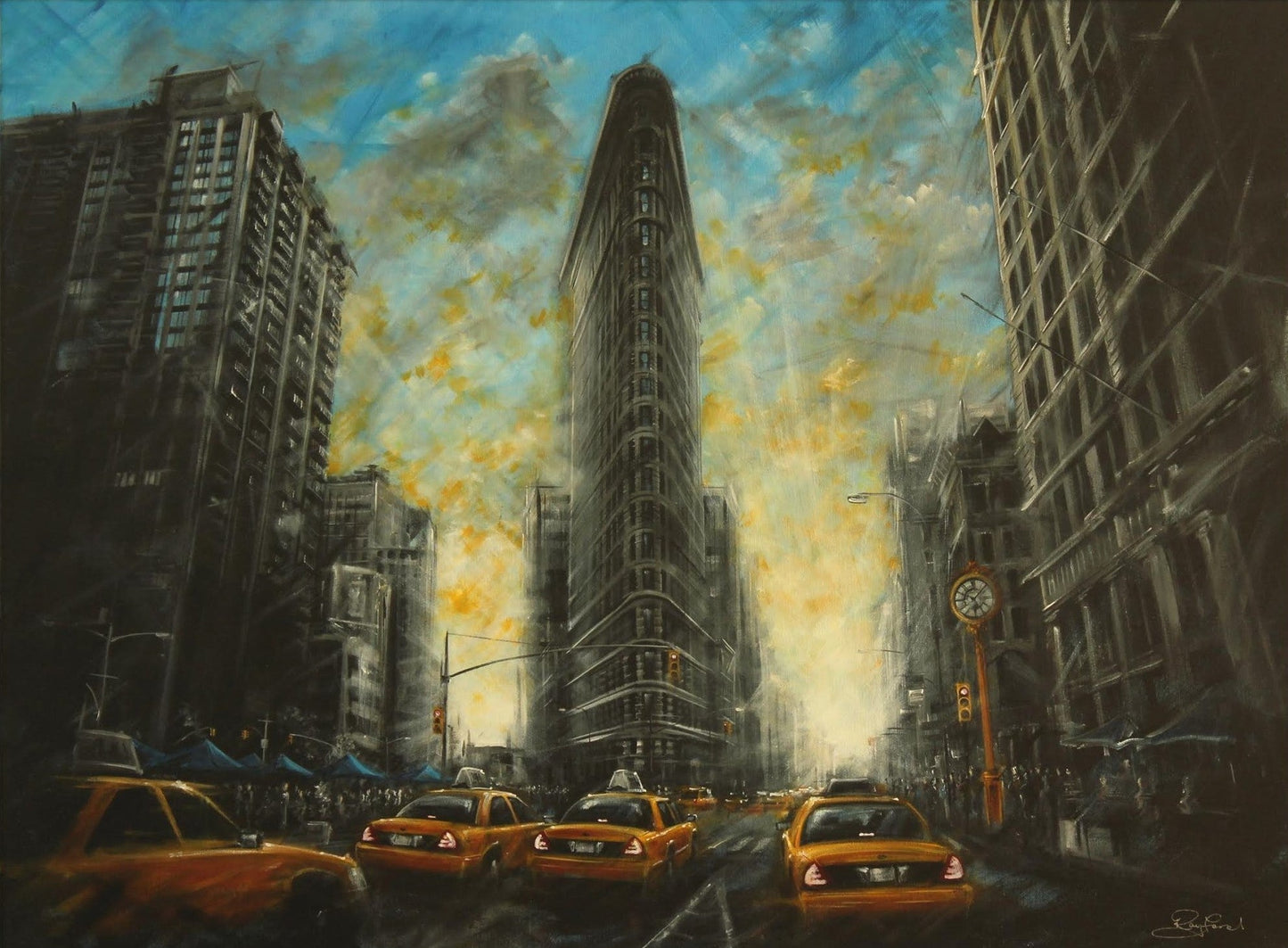 Flat Iron limited edition giclee print by Rayford, 13x17.5 inches, hand signed with certificate, UK delivery available