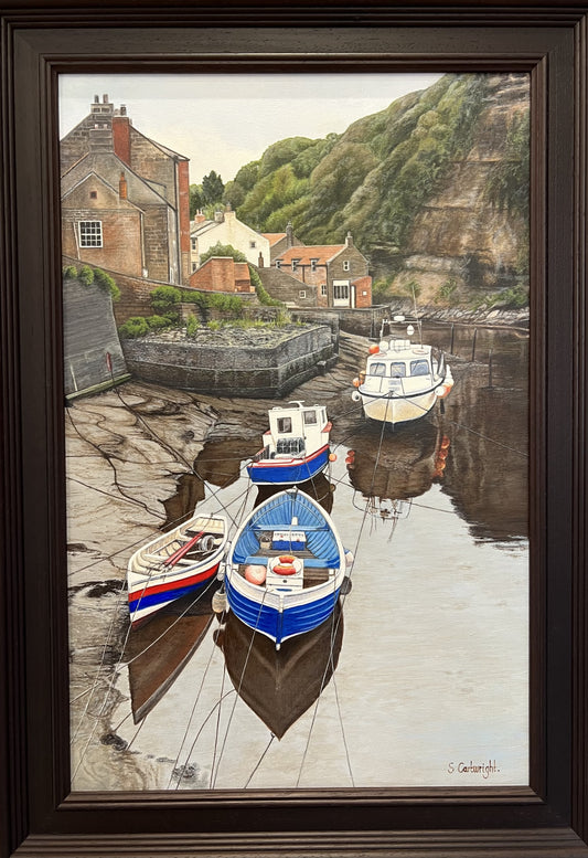 Turning Tide Staithes ORIGINAL by Suzanne Cartwright