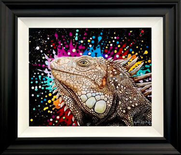 Sophie Kilpatrick Dino The Lizard Original Framed - The Acorn Gallery, Pocklington