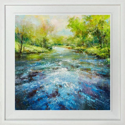 Steven McLoughlin River Reflections Canvas - The Acorn Gallery, Pocklington