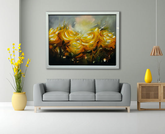 A Stephen Simpson framed original painting titled Honeyed Whirl. Available at The Acorn Gallery Pocklington. Shop online or call us on 01759307652.