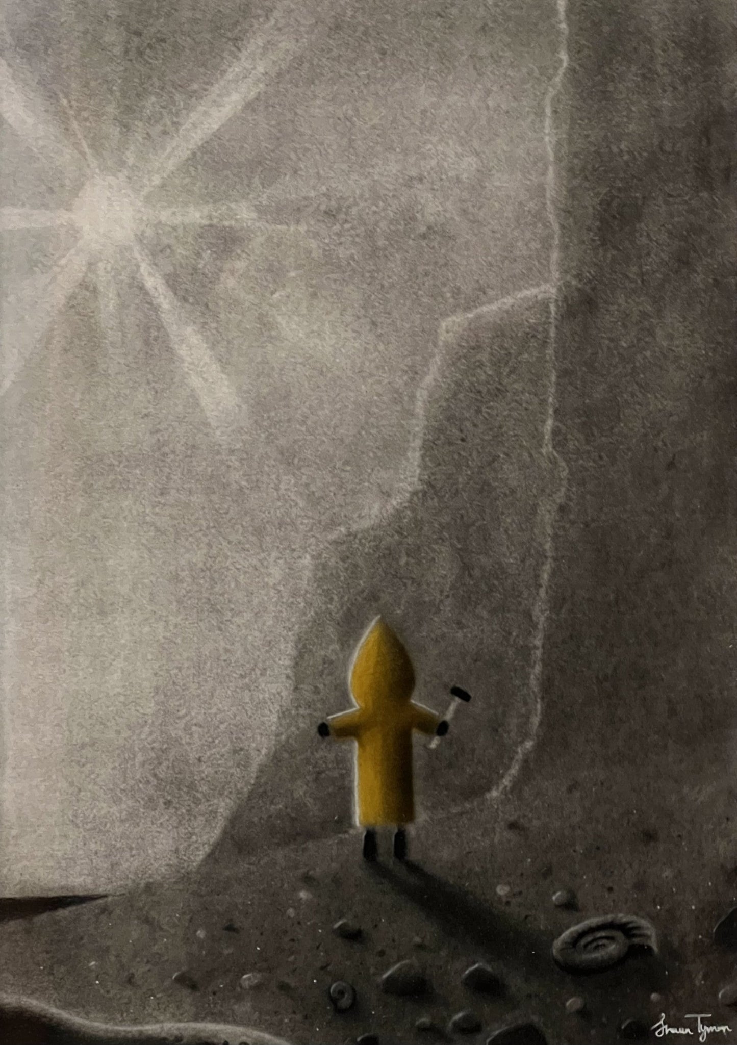 Shaun Tymon Fossil Hunting Original - The Acorn Gallery, Pocklington