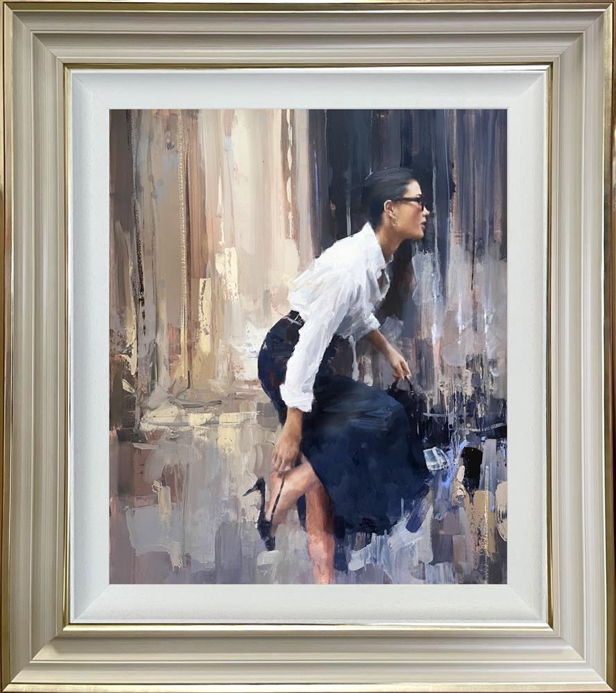Tony Hinchliffe Kiss Chase Canvas - The Acorn Gallery, Pocklington
