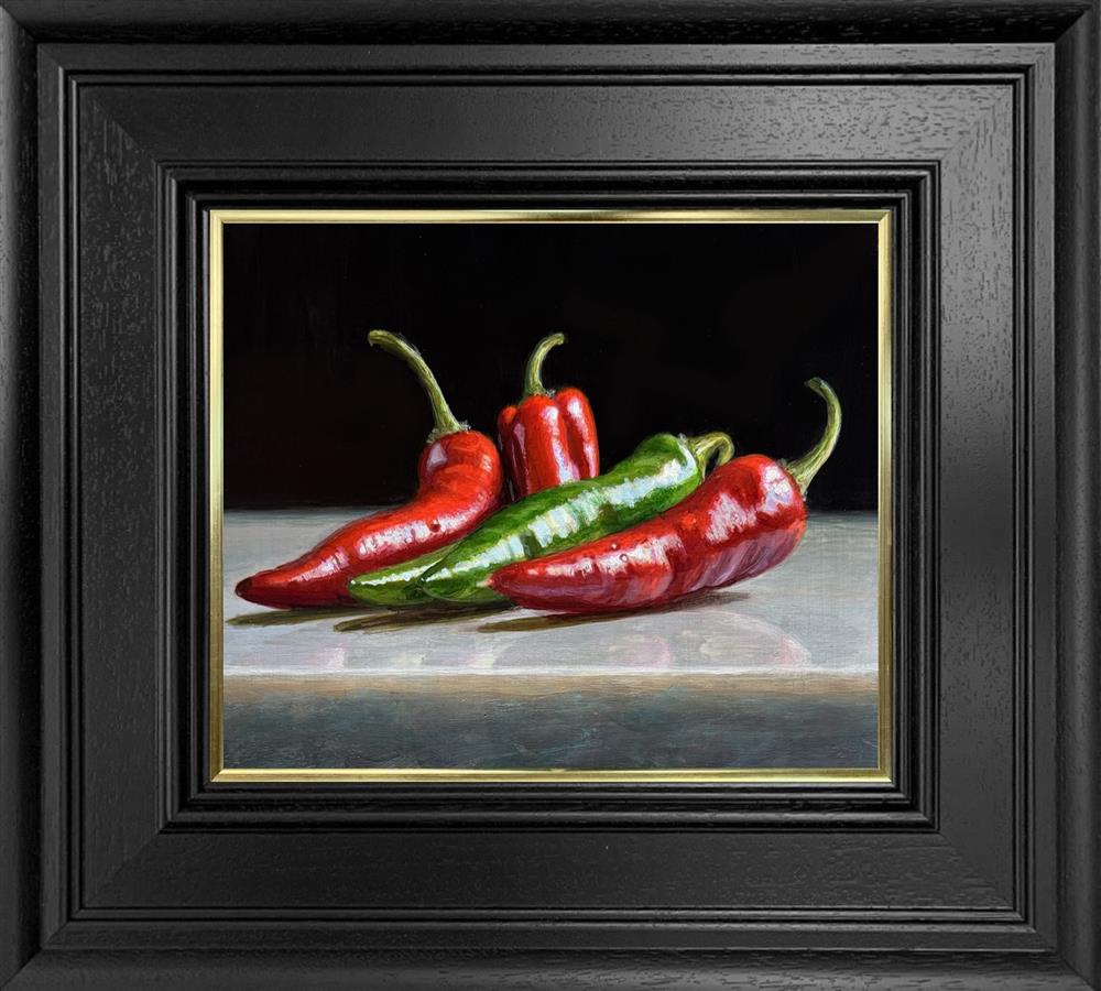 Red And Green Chillies ORIGINAL by Tony Owens