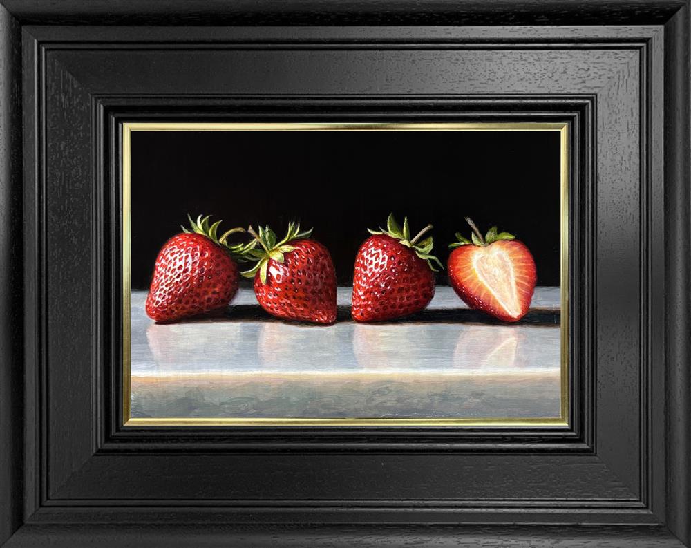 Strawberries On Marble ORIGINAL by Tony Owens