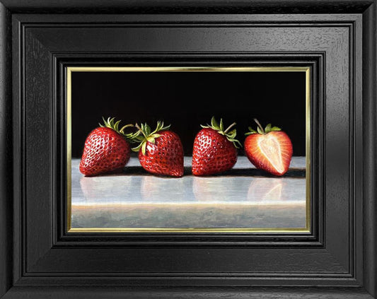 Strawberries On Marble ORIGINAL by Tony Owens