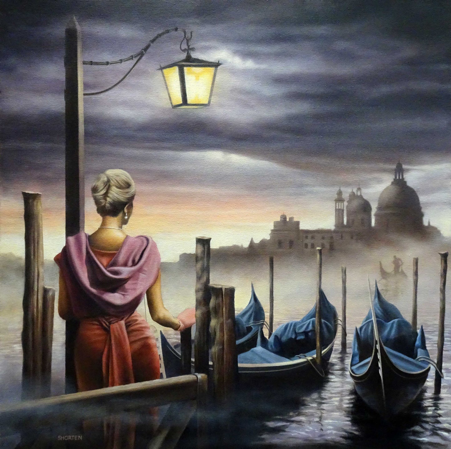 Stunning Tim Shorten Across the Lagoon original painting available from The Acorn Gallery, Pocklington. FREE UK Delivery. Visit us or Buy Online or Call 01759 307652