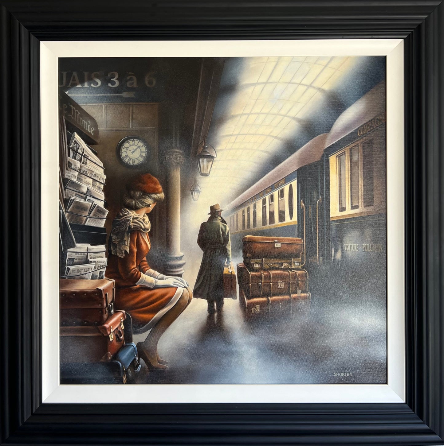 Tim Shorten The Blue Train Original - The Acorn Gallery, Pocklington