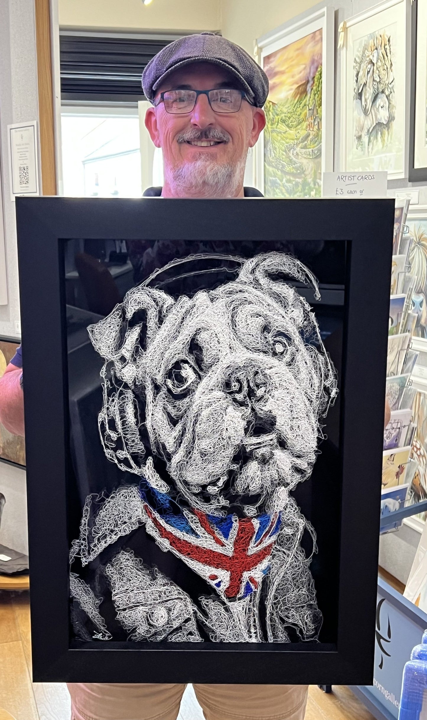 Zalini Art Best Of British Original 3D Scribble art available from The Acorn Gallery, Pocklington