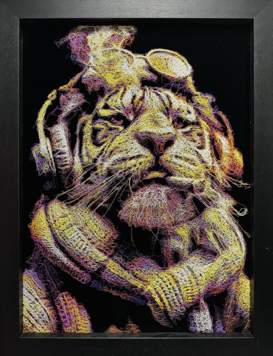 Tomii - a brilliant steampunk tiger by Zalini Art Originals at The Acorn Gallery, Pocklington