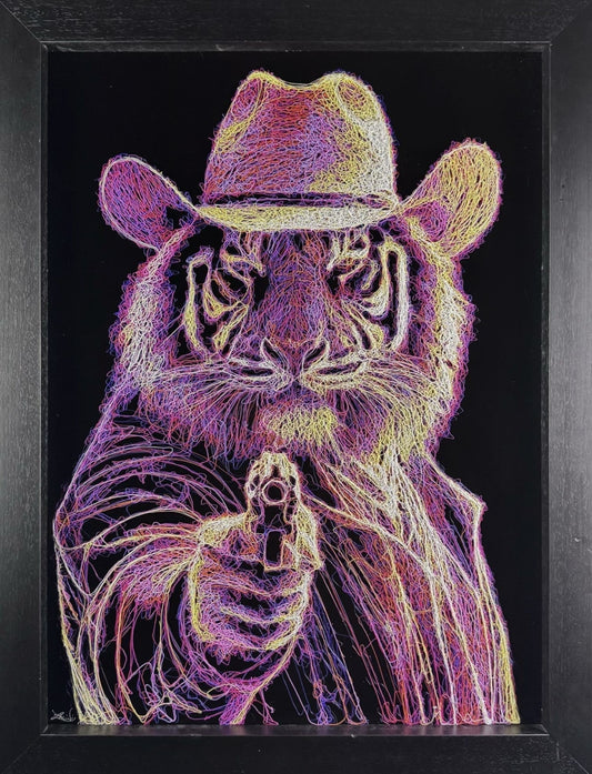 Zalini Art Claws Up Original Framed - The Acorn Gallery Pocklington