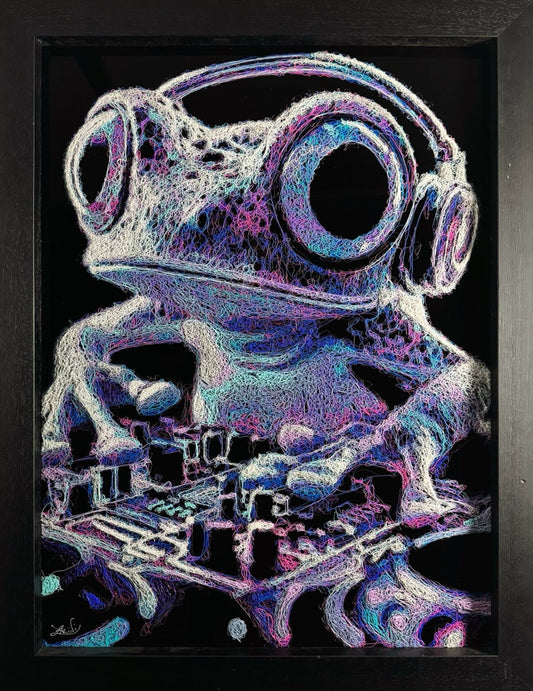 Zalini Art DJ Ribbit Original - The Acorn Gallery, Pocklington