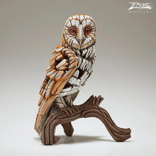 Edge Sculpture Barn Owl Miniature available from The Acorn Gallery, Pocklington