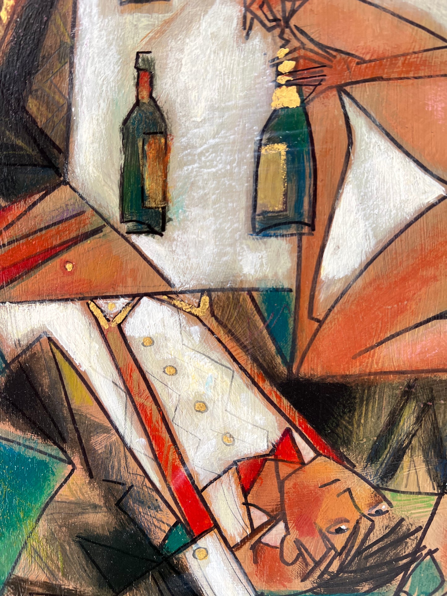 Andrei Protsouk Dandelion Salad Original Painting - The Acorn Gallery, Pocklington