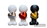 One Love Black And Gold Sculpture by Doug Hyde