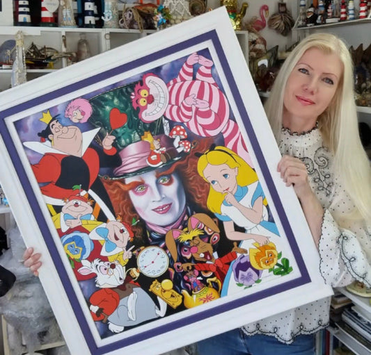 Marie Louise Wrightson The Mad Hatter ORIGINAL- The Acorn Gallery, Pocklington
