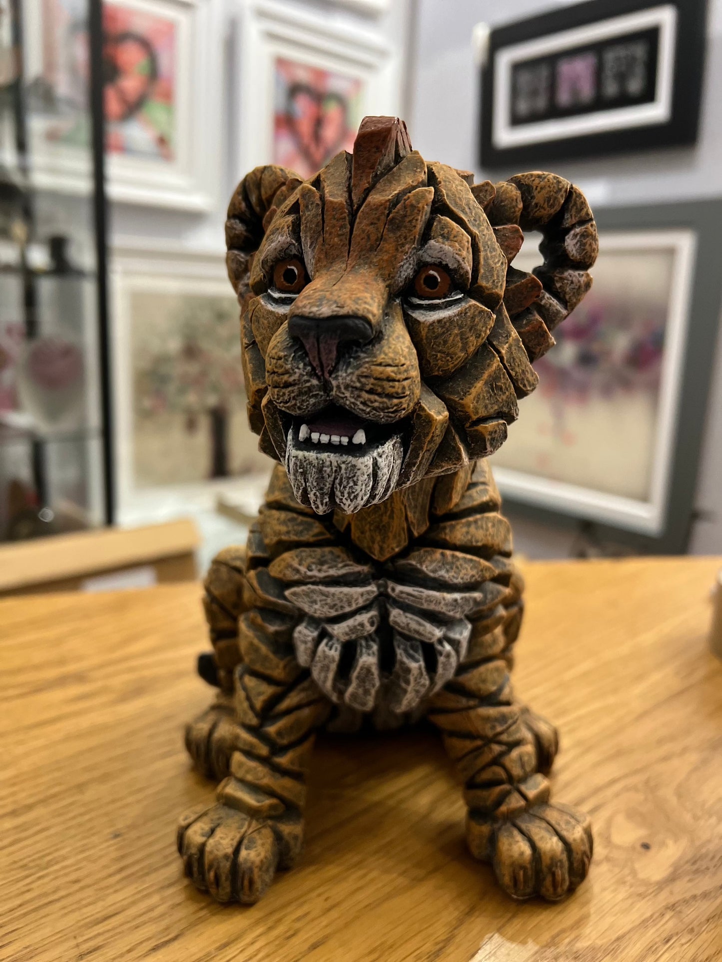 EDGE Sculpture Lion Cub - The Acorn Gallery, Pocklington