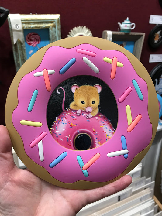 Marie Louise Wrightson The Pink Doughnut Original - The Acorn Gallery, Pocklington