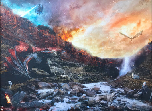 Mark Davies Dracarys Game Of Thrones Original - The Acorn Gallery, Pocklington