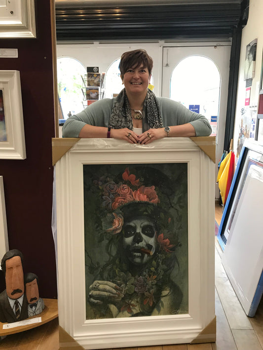 Gary McNamara La Calaca Day Of The Dead ORIGINAL Painting - The Acorn Gallery, Pocklington