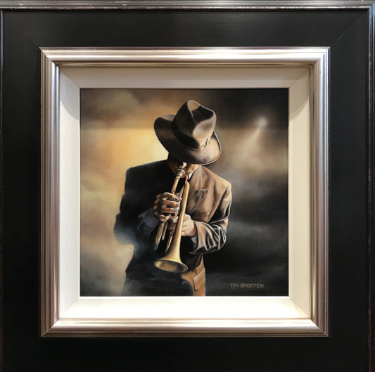 Tim Shorten Music Is Life (Solo Cornet Player) Original Painting - The Acorn Gallery, Pocklington