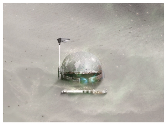 Mark Davies Shifting Sands Star Wars - Limited Edition Print - The Acorn Gallery, Pocklington