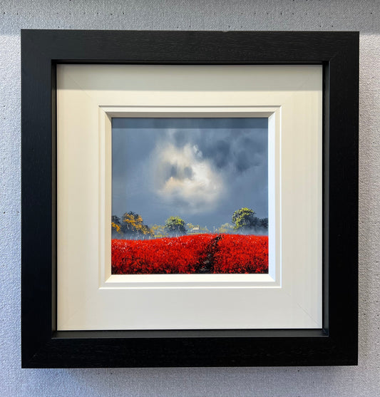 Allan Morgan The Path Through The Poppies Original - The Acorn Gallery, Pocklington