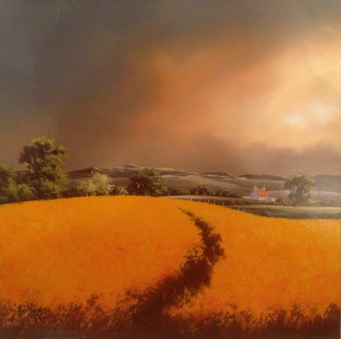 Fields Of Gold VII Original by Allan Morgan *SOLD*-Original Art-Allan-Morgan-landscape-artist-The Acorn Gallery