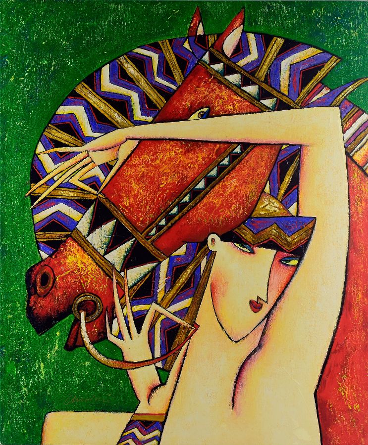 Andrei Protsouk Gladiator Goddess Limited Edition Print - The Acorn Gallery, Pocklington