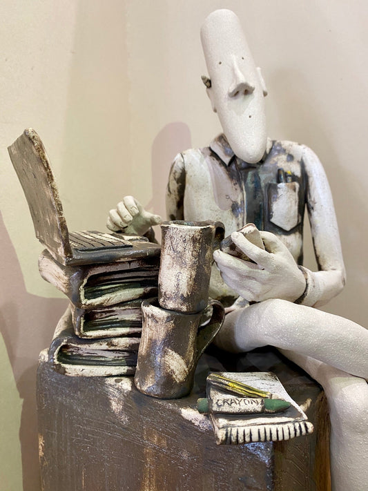 Sally Dunham Lockdown 2020 Original Sculpture - The Acorn Gallery, Pocklington