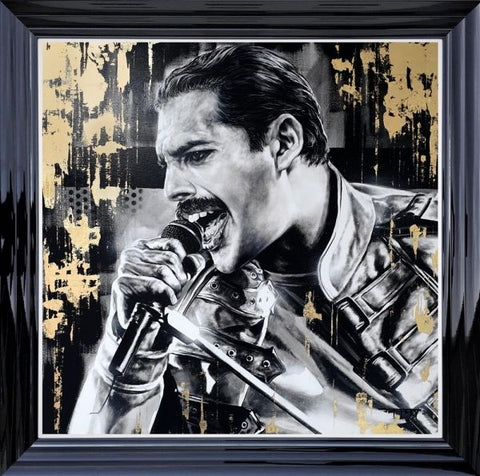 Somebody To Love (Freddie Mercury) Hand Embellished Canvas by Ben Jeffery