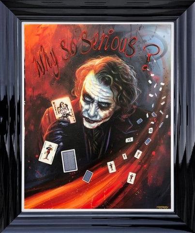 Why So Serious (Joker) Canvas by Ben Jeffery