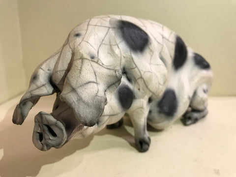Hayley Ceramic Gloucester Old Spot Pig by Christine Cummings *SOLD*